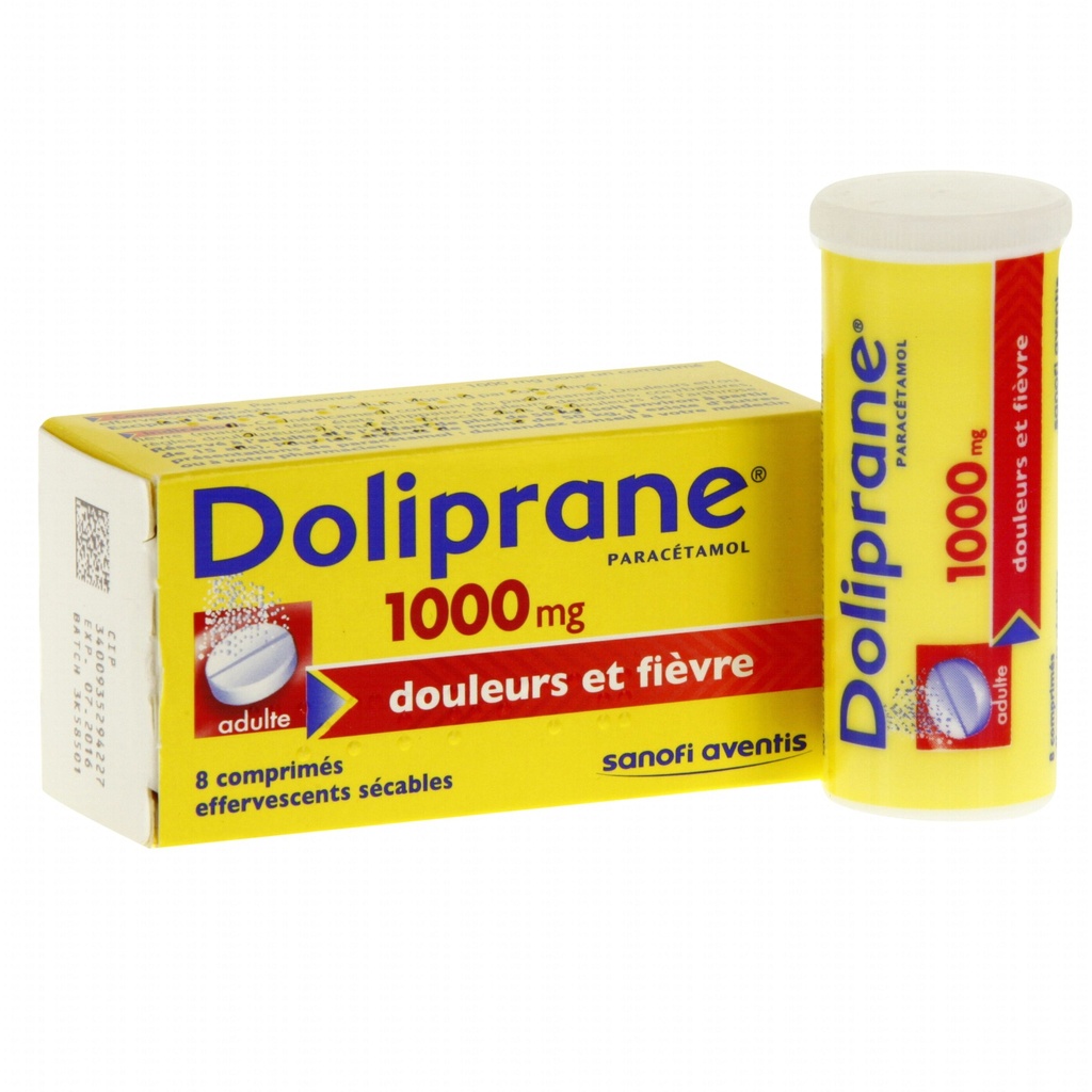 DOLIPRANE 1000MG EFF B/8