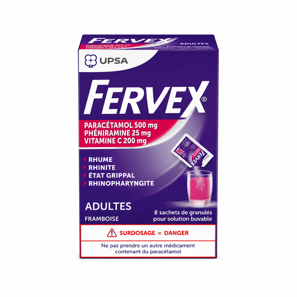 FERVEX AD FRAMB SACHET BT/8
