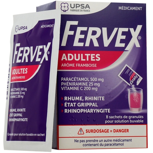 [30045000] FERVEX AD FRAMB SACHET BT/8